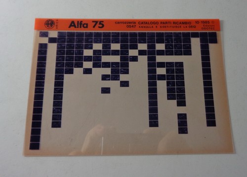 Catalogo parti microfiche - parti,