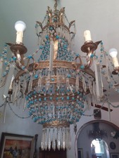 lampadario cristallo antico