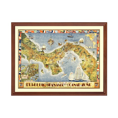 Vecchia mappa panama 1939 - vecchia,