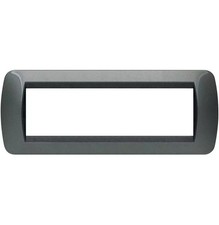 Placca posti acciaio scuro - , in