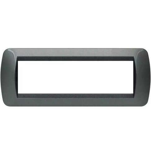 Placca posti acciaio scuro - , in