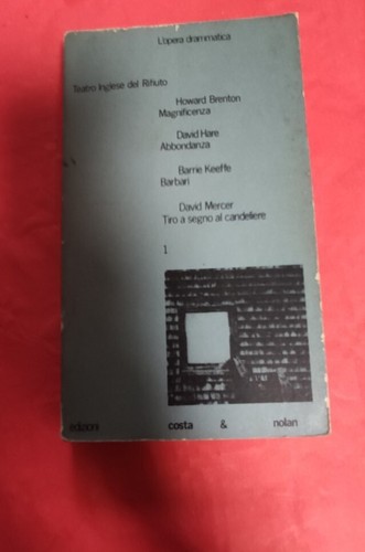 Libro testo teatrale - teatrale, "