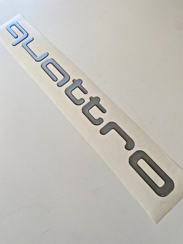 Adesivi audi quattro argento - audi,
