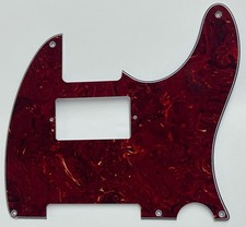 For Fit Fender Battipenna Chitarra Vintage 5 Fori Telecaster PAF 4 Strati Tartaruga Rossa