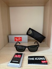 Ray-Ban Wayfarer RB2140 901 50-22 Occhiali da Sole - Nero/Grey