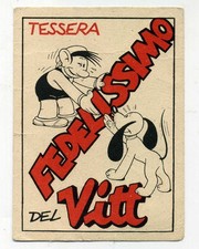 JACOVITTI TESSERA FEDELISSIMO DEL VITT RARA DIARIO VITT
