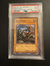 YU GI OH PSA 9 SAND STONE LOB-109 1st FIRST EDITION LEGEND OF BLUE EYES 2002!