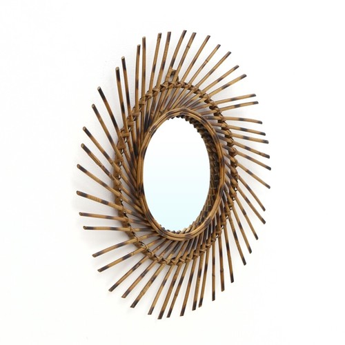 Specchio rotondo con raggi - , in