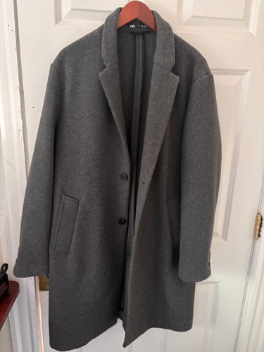 Zara men grey coat large - zara,