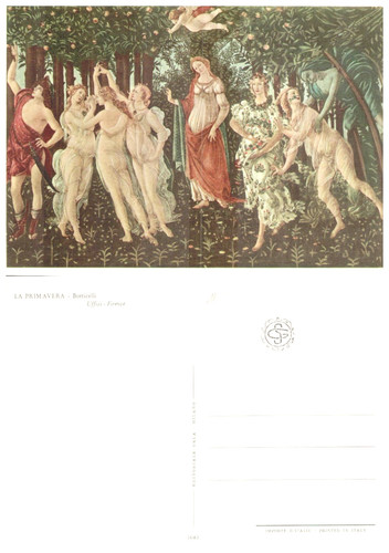 Cartolina artistica botticelli - cartolina,