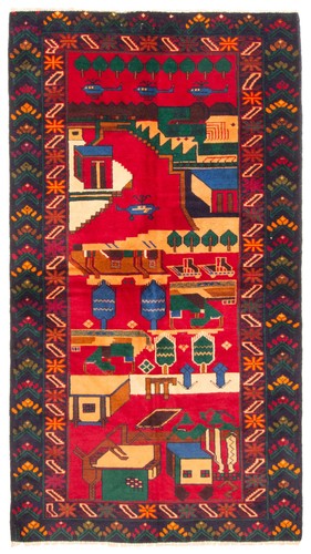 Tappeto vintage annodato - , a