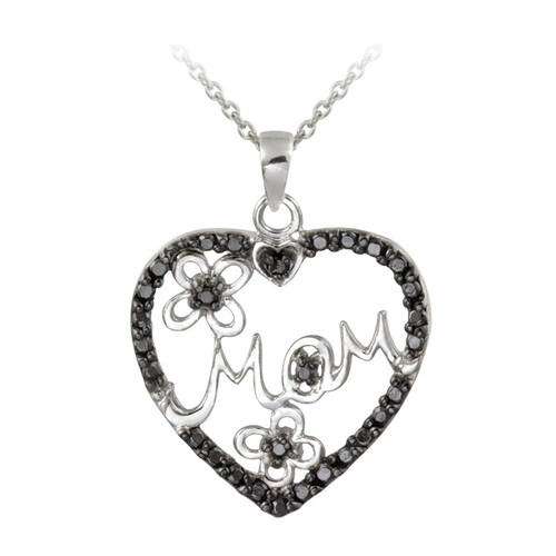 Collana cuore mamma accento