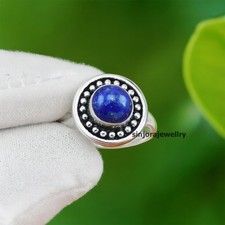 Anello regalo fatto a mano in argento sterling 925 con pietra preziosa...