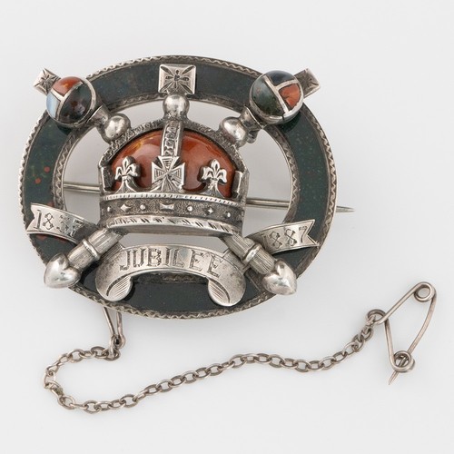 Scottish agate brooch victoria - agate,