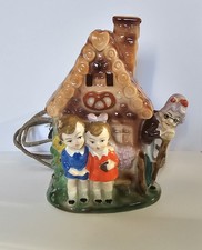 Lampada Casa di Hansel e Gretel  Porcellana Vintage