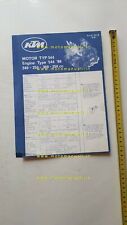 KTM catalogo ricambi MOTORE 544 240-250-300-350 1986 Engine Parts Catalogue