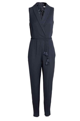 Tuta donna blu senza - h&m,