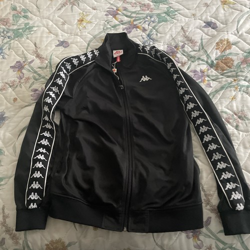 Kappa track jacket black - jacket, long