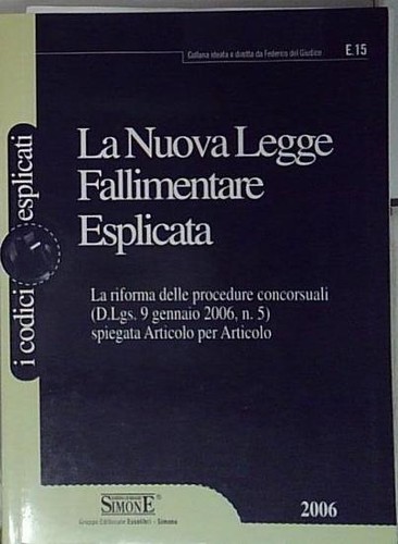 Nuova legge fallimentare - nuova,