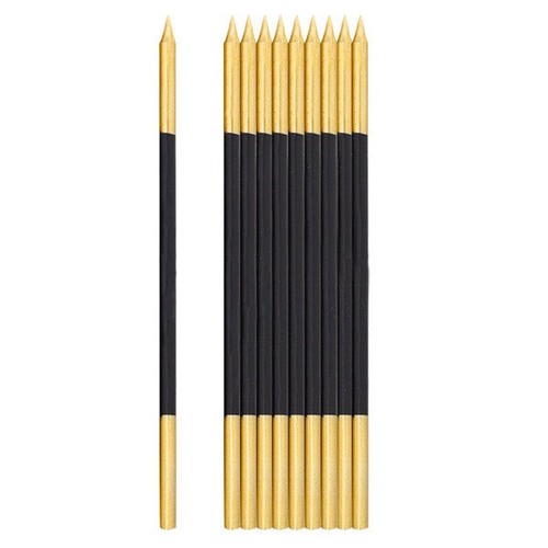 Candeline per torta nero e - per,