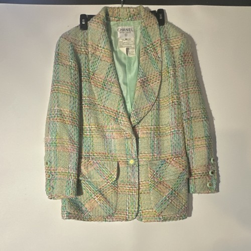 Blazer chanel boutique plaid - chanel,
