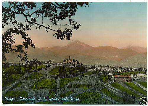 Barga panorama con - -, sfondo