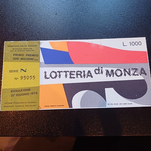 Biglietto lotteria nazionale - biglietto,