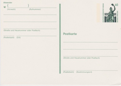 1990 intero postale - , cartolina