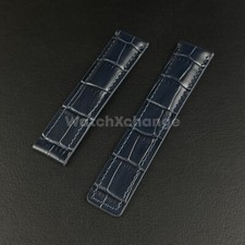 Cinturino in vera pelle blu