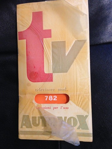 Vintage manuale istruzione - -,