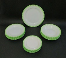 ✅ ANTICO SERVIZIO DI PIATTI FIRMATO CERAMICA GALVANI EPOCA PRIMI 900 ANTIQUE-735