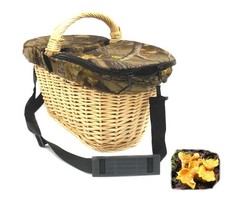 Cesta paniere Ra Sport in vimini bianco porta funghi