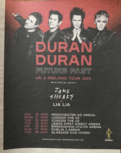Duran live tour date - tour,