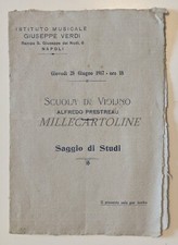 ISTITUTO MUSICALE G. VERDI NAPOLI - Saggio Studi Scuola Violino Prestreau 1917