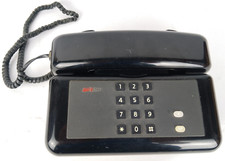 Telefono fisso nero a tasti Sip Giugiaro Design pulsantiera retro vintage