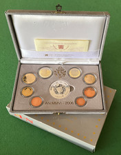 VATICANO 2006 Serie Divisionale 8 monete + Medaglia in Argento Proof