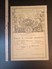 Foglio di congedo Torino 2°