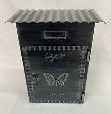 Cassetta postale buca portalettere in metallo grigio 35x22,5,x8,5 cm con chiavi