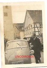 ANNI '50 MICROCAR ISETTA BMW NITIDA FOTO ORIGINALE AUTO cm 6 x 8,8