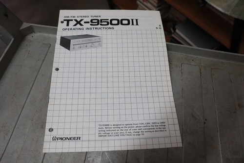 Pioneer 9500ii manuale - pioneer, tx-9500ii