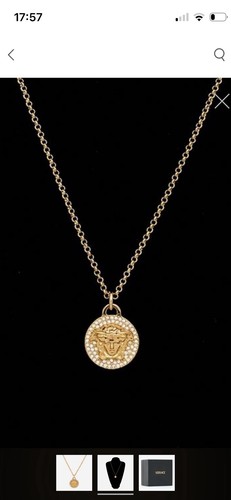 Collana con ciondolo versace - collana,