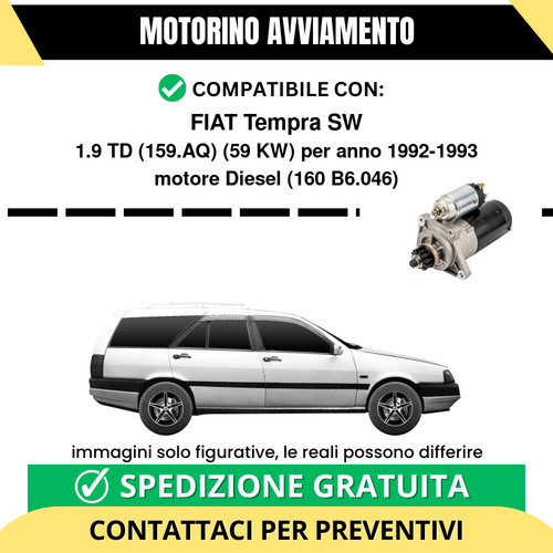Motorino avviamento fiat - motorino,