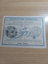 Brasile 1920 Coupon Reponse 200 Reis Molto Raro