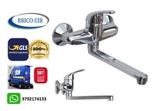 Rubinetto Miscelatore a Parete Canna Lunga Lavandino Monocomando a Muro