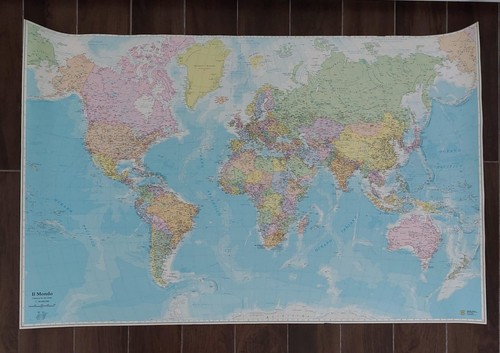 Carta geografica mondo - il,