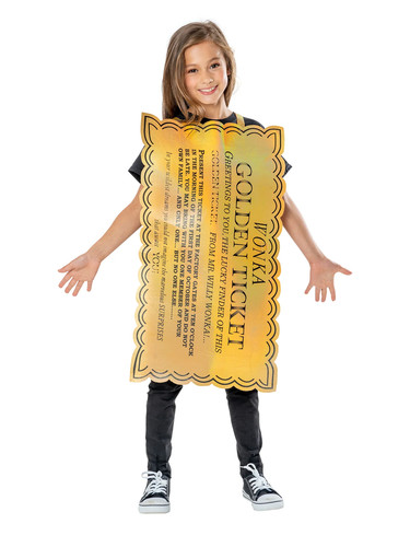 Oro biglietto costume - d'oro, willy