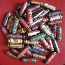 FILO PER CUCIRE TRE CERCHI TRE STELLE SPOLETTE PURO COTONE COLORI VARI 50 PEZZI 