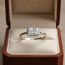1 KT Moissanite Anello di