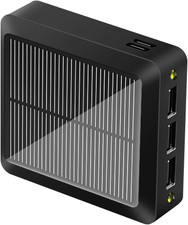 - Batteria Esterna Compatta Ricaricabile Solare E USB Portatile per Cellulare - 