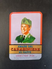 Etichetta bottiglia SASSANO e PAGANI AMARO del CARABINIERE CAFFE 1944 - Milano